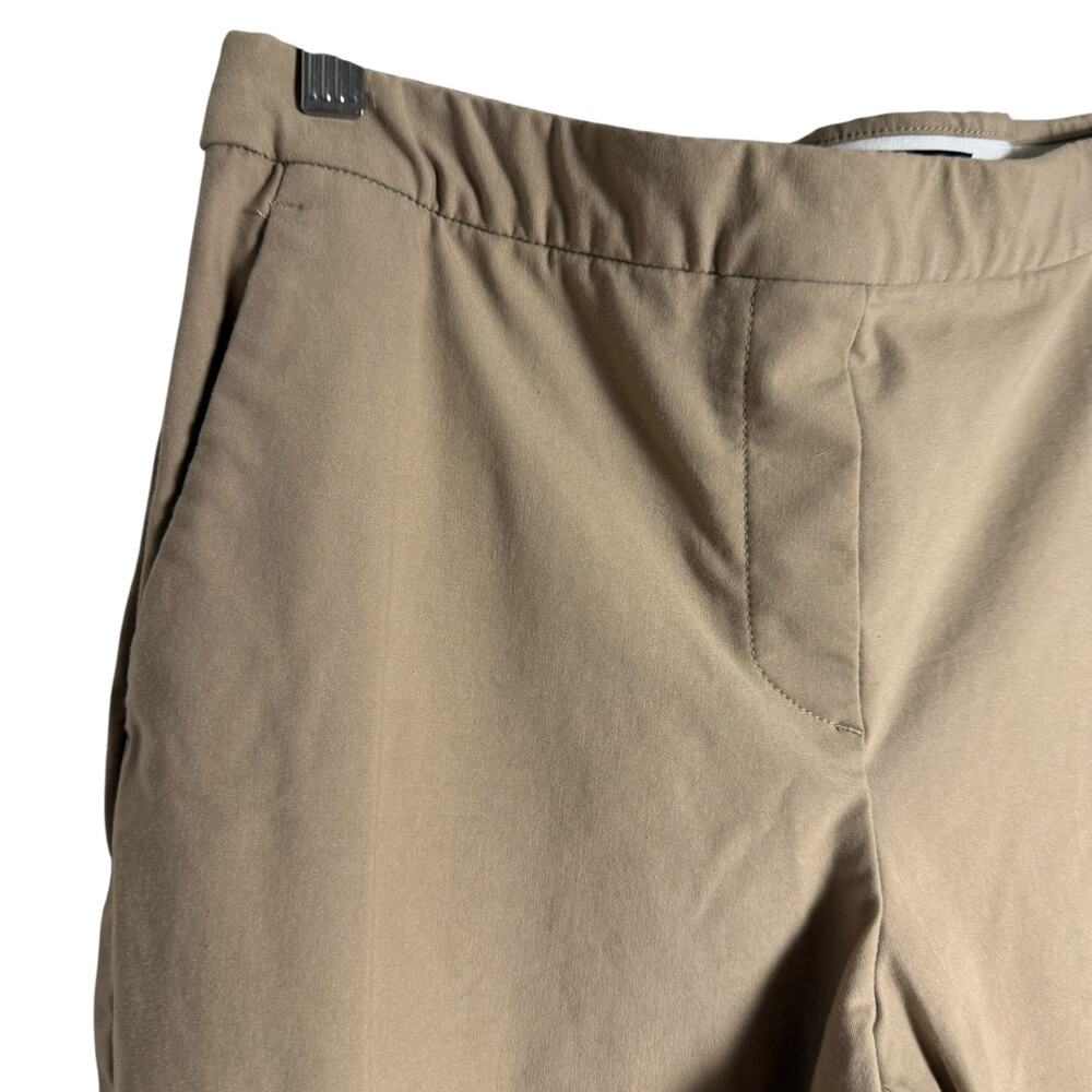 Theory Thaniel Approach Khaki Tan Slim Fit Pull-On Office Work Pants Size 4 - Picture 4 of 8